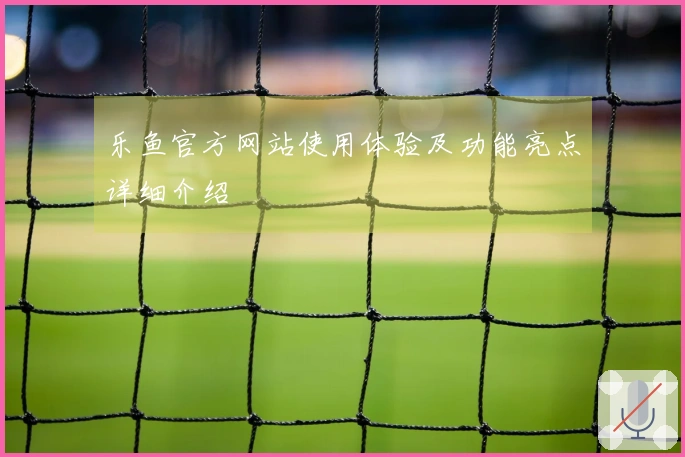 乐鱼官方网站使用体验及功能亮点详细介绍